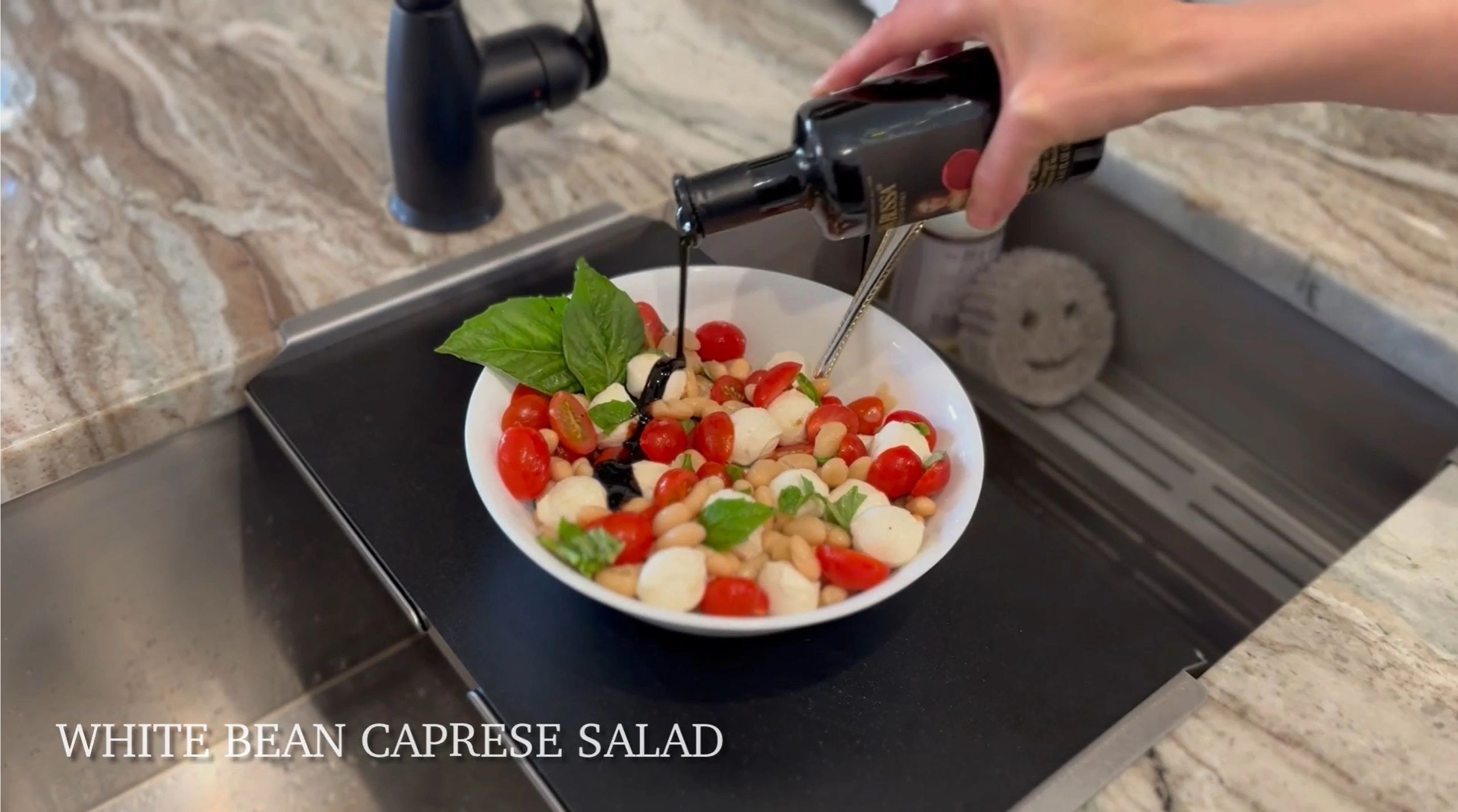 White Bean Caprese Salad
